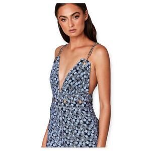 Brand new CARMAR Floral Chain Strap & Rivet Romper